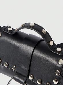 ROMWE Grunge Punk Women's Bag - Black - View 4
