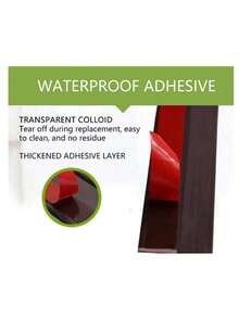1PC Silicone Rubber Door Seal Strip Self Adhesive Weatherproof Draft Stopper For Door Window Windproof Soundproof Home Improvement - multicolor - View 6