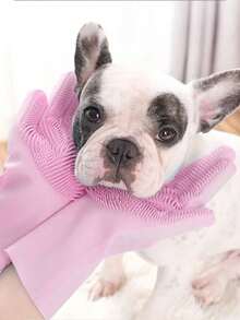 Pet Bath Gloves Universal For Cats And Dogs Scratch-Proof Deep Cleaning Hair Removal Tool Effectively Massage Pets Delicate Bubbles Wet And Dry Also Suitable For Kitchen/Car Wash, Daily Home Cleaning Two Colors To Buy - Multicolor - View 2