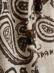 Franclia 女士休闲佩斯利印花裤 - 彩色 - 查看 6