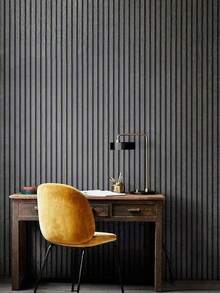 Roll Of PVC Self-Adhesive Wallpaper, 45 Cm/17.72 In * 300 Cm, 500 Cm/118.11 In, 196.85 In. Modern Minimalist Style, Striped Texture. Ideal For Decorating Rooms, Including Walls In Living Rooms, TV Backdrops, Bedrooms, And Study Rooms. - multicolor - View 4