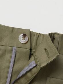 GlowEve CURVE Quần ống rộng nữ mùa hè kiểu dáng thường ngày có thắt lưng, phù hợp cho công sở, đi làm, mặc hàng ngày thời trang, dự tiệc và hẹn hò. - màu xanh lá - Xem 4