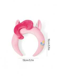 My Little Pony X SHEIN 1 pieza Diadema con diseño de poni lindo, forma tridimensional, adecuada para mayores de 12 años, color azul. - Rosa Pálido - Ver 4