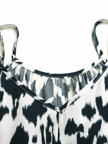 SHEIN Tween Girls' Loose Casual Sleeveless Comfy Short Jumpsuit - Multicolor - View 2