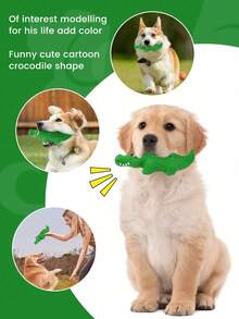 Juguete de masticación de látex grande y duradero, adecuado para perros que les gusta morder - Huesos de perro con forma de tiburón, con campana incorporada, que produce un sonido crujiente fuerte, juguete de limpieza y molienda de dientes grandes, adecuado para cachorros en crecimiento, adecuado para todas las razas de perros. Hueso molar de látex duradero, diseñado específicamente para perros que les gusta morder, con forma de tiburón para ayudar a limpiar los dientes, con patrones de animales para aliviar el estrés, adecuado para todas las razas de perros. - Multicolor - Ver 7