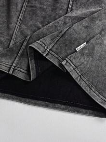 STYNVO Men's Casual Loose Fit Crew Neck Tank Top Grey Sleeveless Top Men Mens Acid Wash Sleeveless Tee Mens Sleeveless Acid Wash Top - Black - View 6