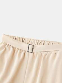 NYA SZN Bộ đồ gồm áo phồng và quần short - Màu be - Xem 10