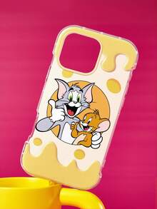 TOM & JERRY X SHEIN 可爱动物印花手机壳，适用于 11 - 17 Pro Max - 彩色 - 查看 2