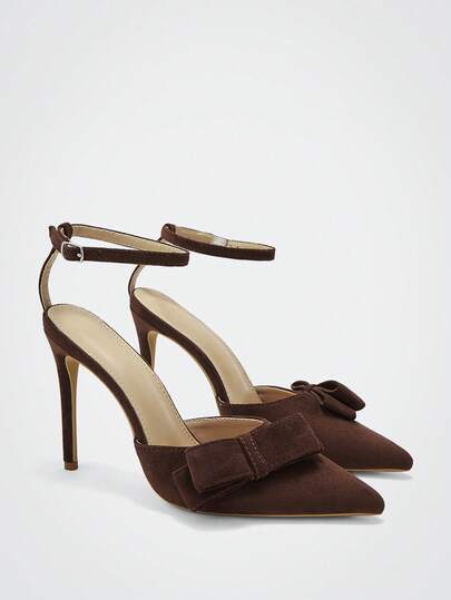 SheIn MOD 女士时尚高跟鞋，纯色，尖头，细高跟，时尚百搭，舒适贴合