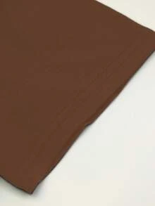 EMERY ROSE 冰咖啡和阳光T恤，冰咖啡T恤，咖啡爱好者礼物，夏季T恤，夏日氛围T恤，咖啡T恤 - 咖啡棕 - 查看 5