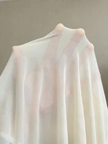 Elaquor Robe élégante à col montant et manches chauve-souris pour femmes de grande taille, en couleur unie. Tenues élégantes classiques pour femmes. Robe de soirée élégante pour le printemps/été, les vacances, les mariages, les remises de diplômes et les festivals. - Nude - Voir 7