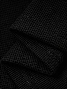 DAZY Tween-Jungen Lässig Kontrast Saum Kurzarm T-Shirt, Sommer - Schwarz - Übersicht 6