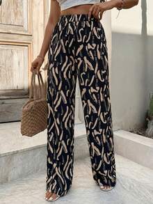EURMUSE Pantalones de estilo bohemio para mujer, primavera y verano - Multicolor - Ver 3