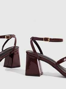 CUCCOO SZL Women's Fashion High Heel Sandals Summer - Coffee Brown - View 4