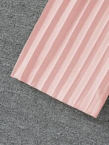 Elladie kids 女童荷叶边不对称领阔腿连体裤 - 粉色 - 查看 6