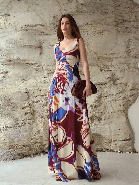 ladies maxi dresses Floral Beauty Maxi Dress