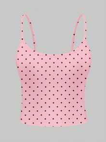 INAWLY Camisole Motif Polkadot Kasual Musim Panas - MultiWarna - View 6