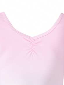 SHEIN Young Girls Clothes Ballet Leotard Light Pink,Autumn, Cute, Christmas, Back To School - Baby Pink - View 6