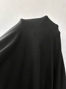 SHEIN Essnce Bộ đồ nữ cỡ lớn mùa xuân/hè thời trang thường ngày thoải mái, co giãn tốt, cơ bản, đa năng gồm áo tay ngắn rộng và quần jean bó màu đen, trang phục mùa hè, trang phục sân bay, kiểu dáng đơn giản, bộ đồ công sở. - màu đen - Xem 7
