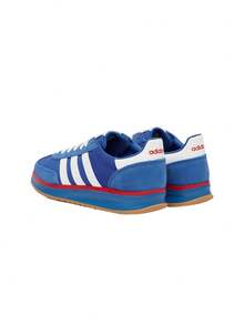 Adidas RUN 70s 2.0 Men's Shoes Bright Royal / Cloud White / Better Scarlet JS0117 - Blue and White - View 3
