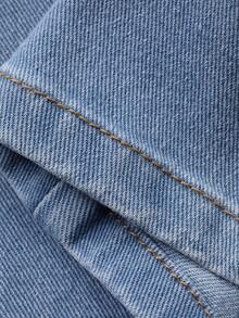 DAZY Women's Casual Washed Split Flare Jeans - Medium Wash - View 8