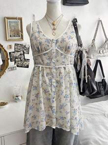 Lalippa Women's Casual Sleeveless Printed Long Blouse - Multicolor - View 3