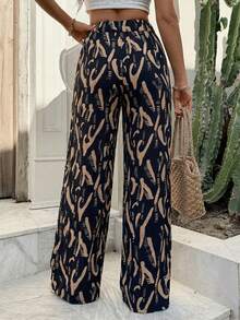 EURMUSE Pantalones de estilo bohemio para mujer, primavera y verano - Multicolor - Ver 2