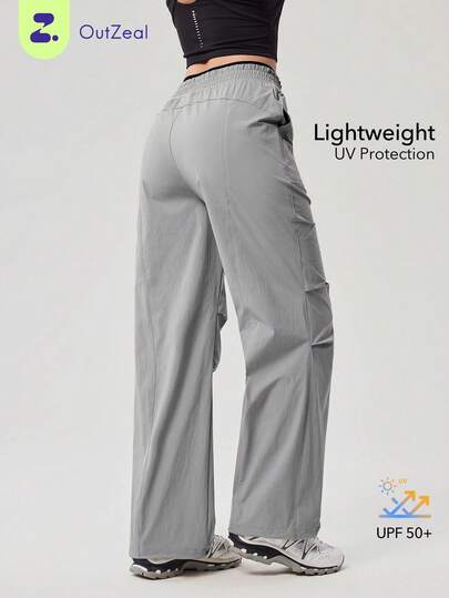 OutZeal Women Outdoor Pants Daily Casual UV Protection Lightweight Double-Layer Waistband Bottoms