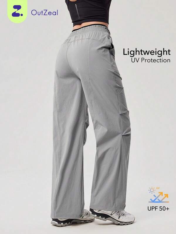 OutZeal Women Outdoor Pants Daily Casual UV Protection Lightweight Double-Layer Waistband Bottoms