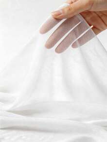 Modelyn Women's Elegant White Summer Formal Dress,Seductive Mesh Patchwork Off-Shoulder Fitted Ruched Ruffle Hem Wedding Guest Birthday Party Dresses - White - View 5