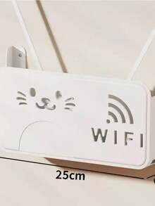 Router Plastic Storage Box, Wall-Mounting Without Drilling, Suitable For Walls And Desktops - Multicolor - View 2