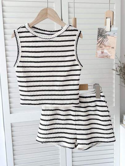 Comfortcana 女士休闲短裤两件套，女士夏季套装，女士休闲服