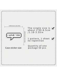 MINKOJA Bộ 50 miếng dán trong suốt hình pixel, phong cách retro, dễ thương, bí ẩn, kiểu INS cổ điển, nhãn dán hoạt hình đáng yêu, thú vị để trang trí sổ lưu niệm, văn phòng phẩm tự dính, thiệp, phong bì, đàn guitar, nhạc cụ, quà tặng cho thanh thiếu niên, tiệc tùng, phần thưởng, động lực, năm mới, mùa đông, Giáng sinh, trang trí Halloween. - Nhiều màu - Xem 8