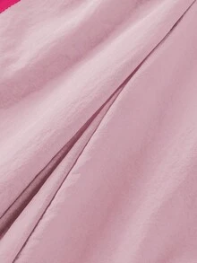 Celana Longgar Bergaris Warna-warni Kasual untuk Anak Perempuan, Cocok untuk Kembali ke Sekolah di Musim Gugur - Berwarna merah muda - View 7
