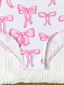 Áo tắm liền thân cho bé gái, họa tiết bướm, phối bèo nhún, cổ bất đối xứng. - Nhiều màu - Xem 7