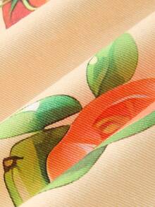 GlowEve Women's Papaya Print Pocket Wide Leg Loose Fit Jeans - Blue - View 5