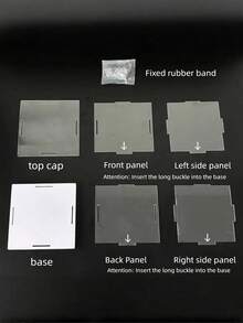 1pc Collectible Display Box, Assembled Transparent Acrylic Box, Alternative To Glass Boxes For Displaying Figures, Suitable For Home Storage And Organization Of Toys, With An Openable Door. - White - View 3