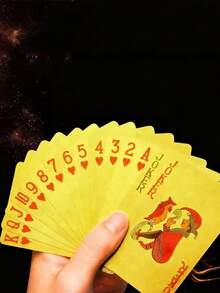 1副金钞塑料扑克牌，创意金箔扑克，防水德州扑克，奢华德国黑芯纸牌，金箔金钞防水实用桌面扑克，娱乐棋盘游戏卡牌，适合朋友、同学聚会，时尚娱乐游戏，圣诞节、万圣节、狂欢节必备，饮酒派对必备，桌面卡牌游戏，成人派对卡牌游戏，家庭聚会卡牌游戏，适合情侣和朋友，为生活增添色彩。 - 彩色 - 查看 3