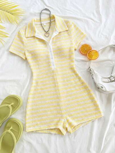 Soleia Bộ áo liền quần kẻ sọc kiểu dáng thường ngày dành cho nữ, thích hợp cho ngày Valentine, kỳ nghỉ, hẹn hò, đi biển.