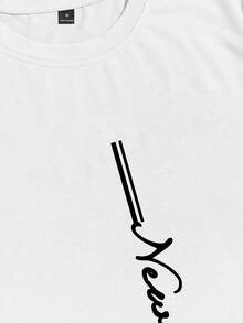 Manfinity Homme 男士休闲宽松落肩短袖T恤套装 - 彩色 - 查看 4