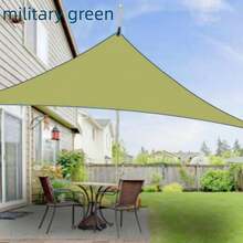 1 Pc Outdoor Triangular Canopy, Outdoor Courtyard Balcony Sunshade, 3-Meter Silver-Coated Sunshade, Landscape Canopy, Rainproof - 3*3*3M - View 13