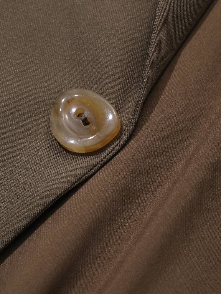 Women Front Button Sleeveless Pocket Plain Casual Vest Women Blazers Fall/Winter Business Attire