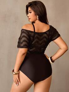 Plus Size Burkinis - Chocolate Brown - View 3