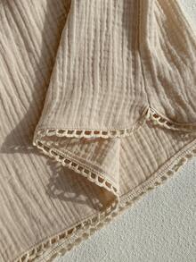 Comfortcana Conjunto informal de 2 piezas de color albaricoque, con camiseta de tirantes y pantalones cortos, talla grande, para verano - Albaricoque - Ver 7