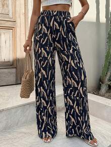EURMUSE Pantalones de estilo bohemio para mujer, primavera y verano - Multicolor - Ver 5