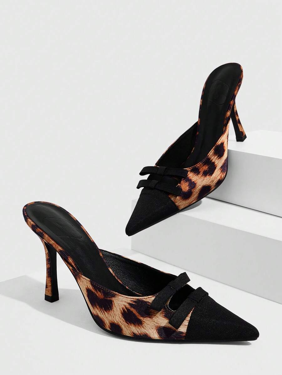 CUCCOO SZL 细跟 9.5com 高跟鞋 - 豹紋 - 查看 1