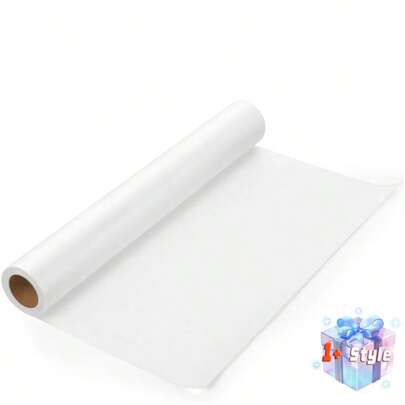 White Tracing Paper Roll - Semi-Transparent, Sewing Pattern Paper For Ink/Pencil/Markers - Ideal For Sewing, Dressmaking, Sketch & Drafting
