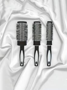 3pcs Black And White Roller Comb - Dense Tooth Comb Pointed Tail Comb Hair Clip, Used For Easy And Smooth Curly And Straight Hair Styling - Plastic Bristle Normal Hairstyle Roller Comb, With ABS Plastic Handle, Portable Professional Styling Tool - Multicolor - View 8