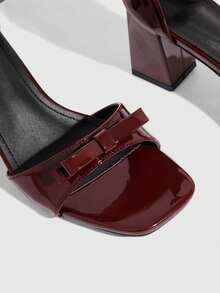 CUCCOO SZL 女士时尚高跟凉鞋 - 咖啡棕 - 查看 3