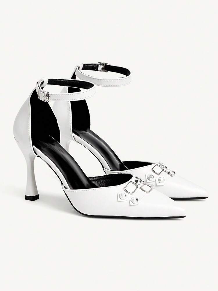 CUCCOO CHICEST 9cm High Heel Women's Pumps, European And American Fashion Summer Shoes Wedding Shoes Bride Shoes